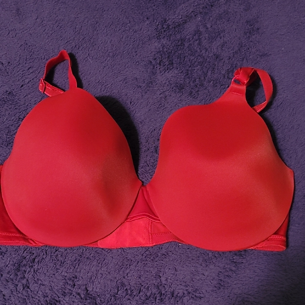 Warner's Vibrant Red Bra
